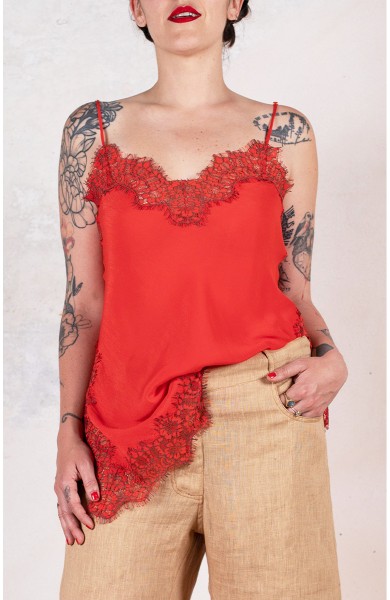 SHORT LACE SOTTOVESTE - Wonder Papavero