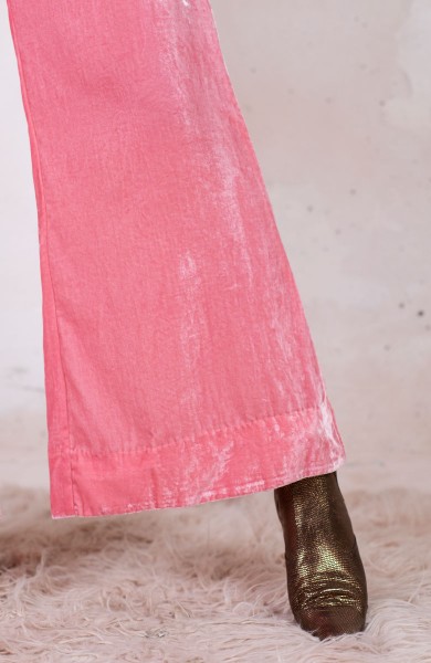 JAPAN VELVET TROMBETTA PANT -  Japan Rose