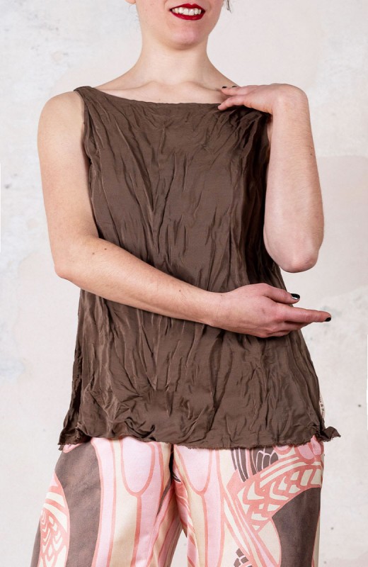 DOUBLE TRAVEL TOP - 20's Brown