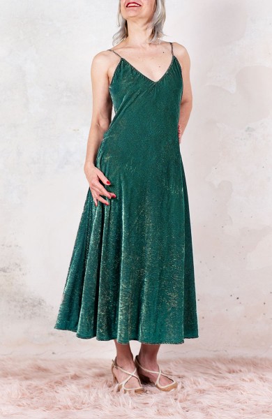 VELVET HYBRID PERFECTA DRESS - Japan Green