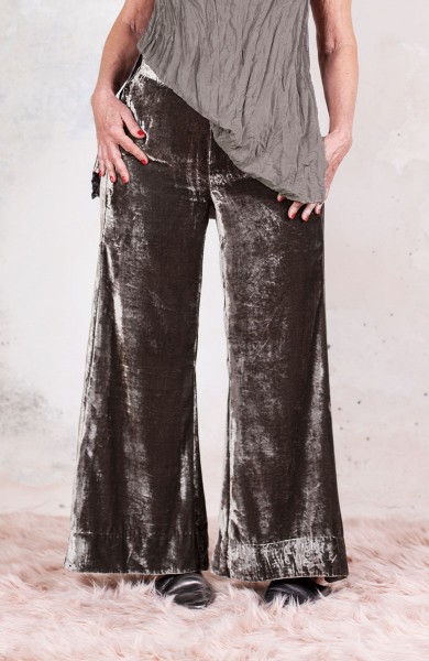 JAPAN VELVET TROMBETTA PANT -  Japan Grey