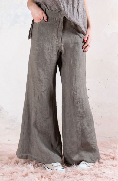 LINEN TRAVEL PANT BOOK EDITION - Grigio Finale