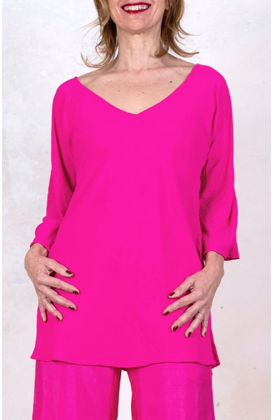 GEOTGETTE PERFECTOFUL BLOUSE - Indian Pink