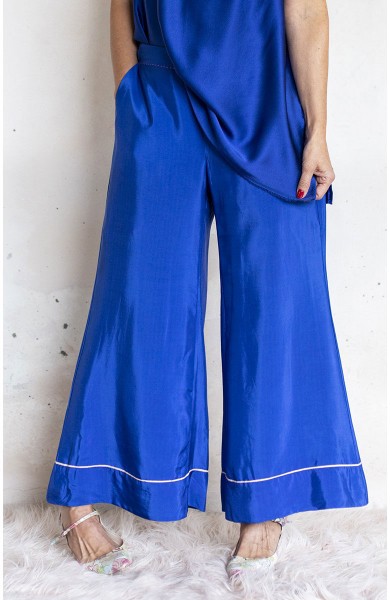 LIQUID TROMBETTA PANT - Blu Majorelle