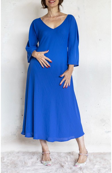 GEORGETTE PERFECTOFUL DRESS - Blu Majorelle