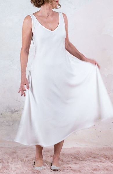 NIRVANA PERFECTO DRESS - Bianco Velato