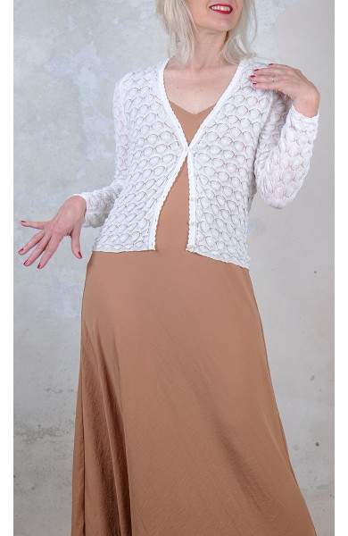 LACE CINQUANTINO CARDIGAN - Just White