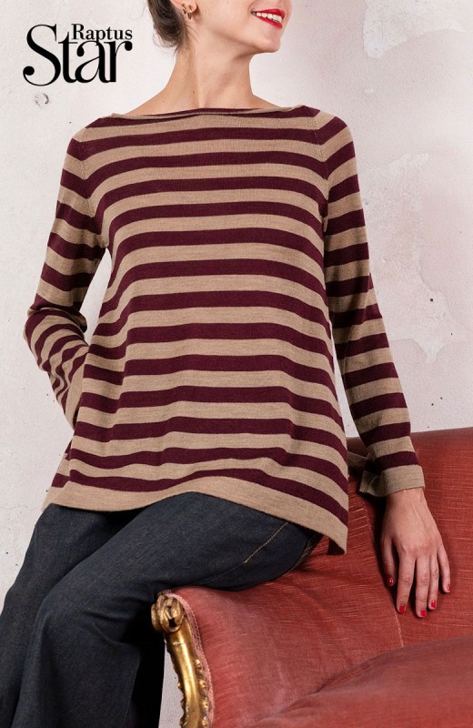 WOOL STRIPED SWEATER -...