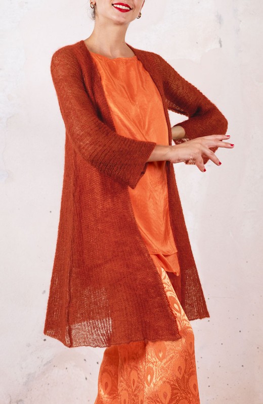 POETICAL CARDIGAN - Arancio...