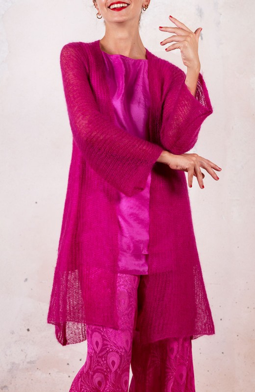 POETICAL CARDIGAN - Fucsia...