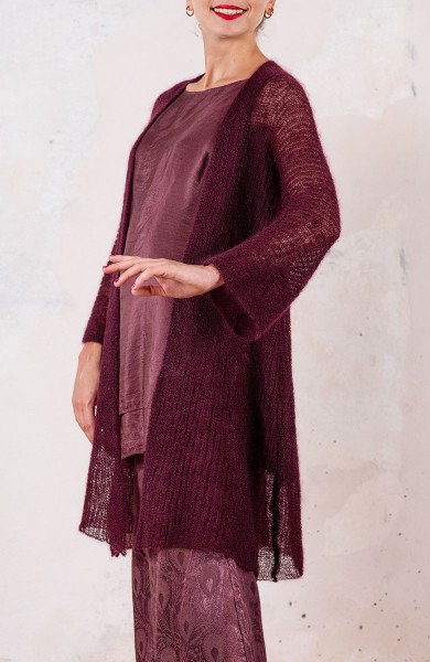 POETICAL CARDIGAN - Bordeaux d’Archivio