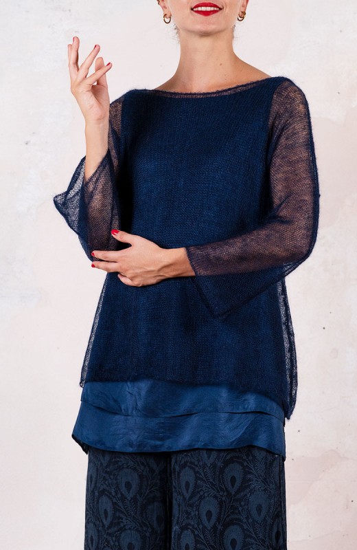 POETICAL SWEATER - Blue...