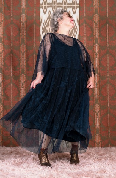 ZELDA POCKET PARTY DRESS ON DEMAND - Blueberry on demand