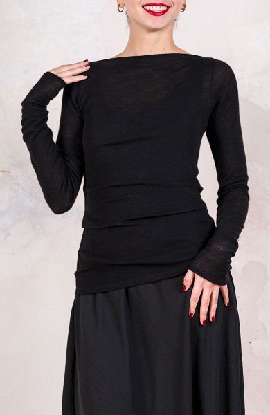 INSIDE OUT SWEATER - Nero