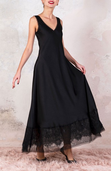 LACE PERFECTO DRESS - Nero Illuminato