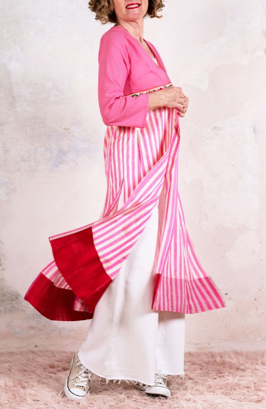 KOLKATA STRIPES COAT -...