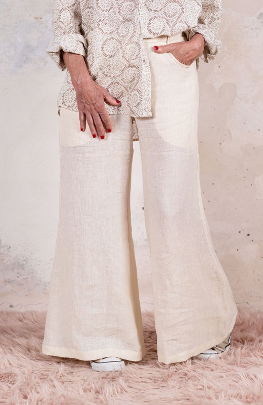 LINEN TRAVEL PANT CALL TO...