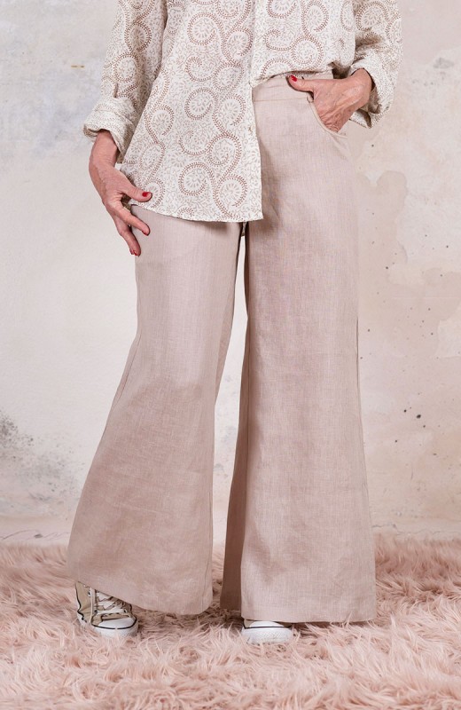 LINEN TRAVEL PANT CALL TO...