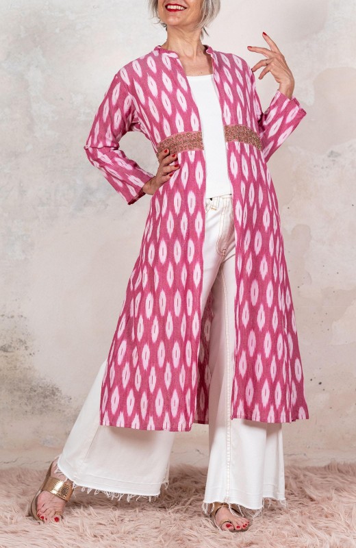 JEWEL BELT LIGHT COAT -...