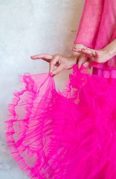 DIVINA SOTTOGONNA DI TULLE - Indian Pink