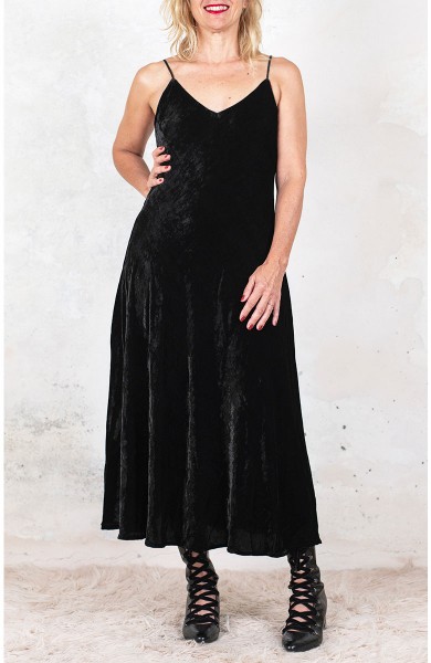 VELVET HYBRID PERFECTA DRESS - Carbone